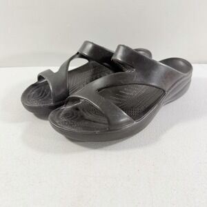 Dawgs Z Women's Black Size 10 Slip On Casual Beach Pool Sandals Slides